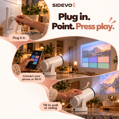 Sidekick – Mini Smart Projector.