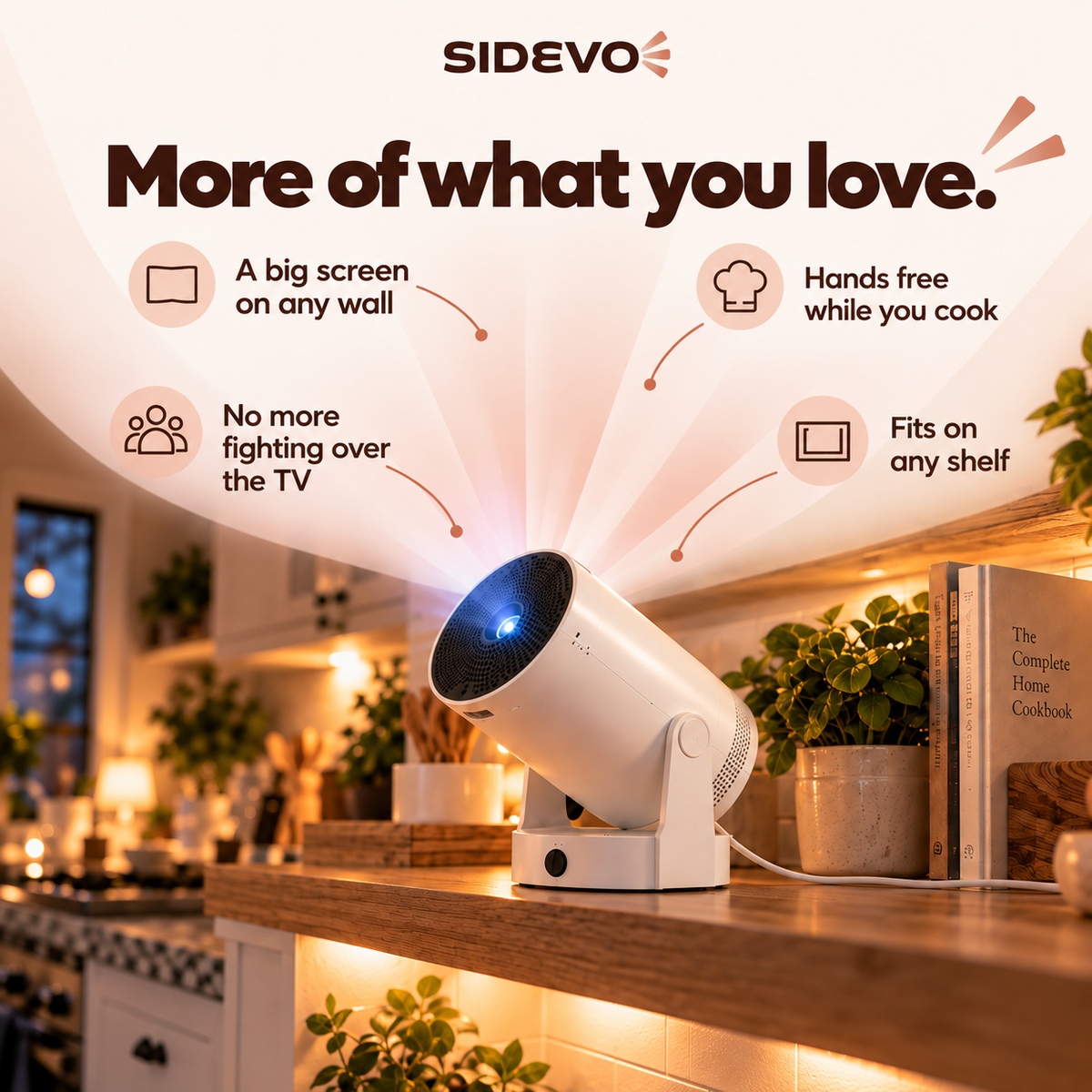 Sidekick – Mini Smart Projector.